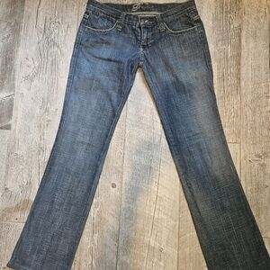 Frankie B. Women's Straight Leg Blue Jeans